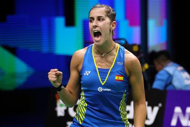Carolina Marín celebra un punto en la final del Mundial | COE ep carolina marin celebrapuntola finalmundial