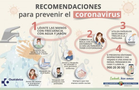 ep cartel con las recomendaciones ante el coronavirus