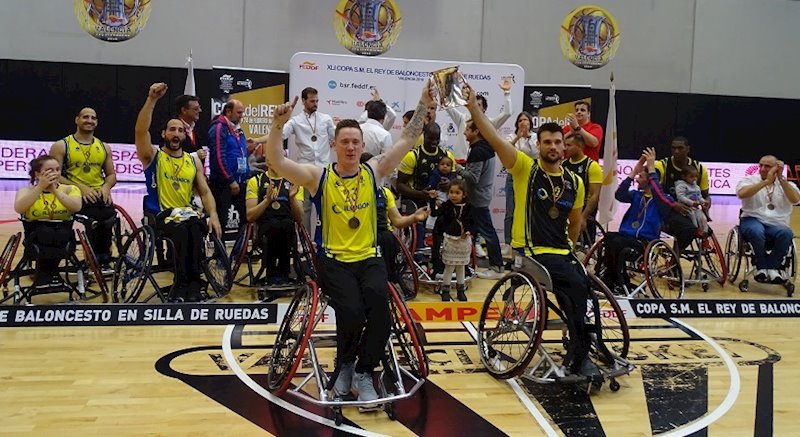 ep el cd ilunion levanta el trofeo de la copa del rey de baloncesto en silla de ruedas de 2019