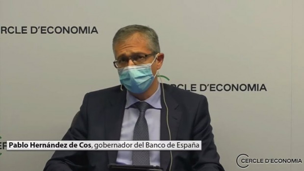 ep el gobernador del banco de espana pablo hernandez de cos este martes en una sesion del circulo de