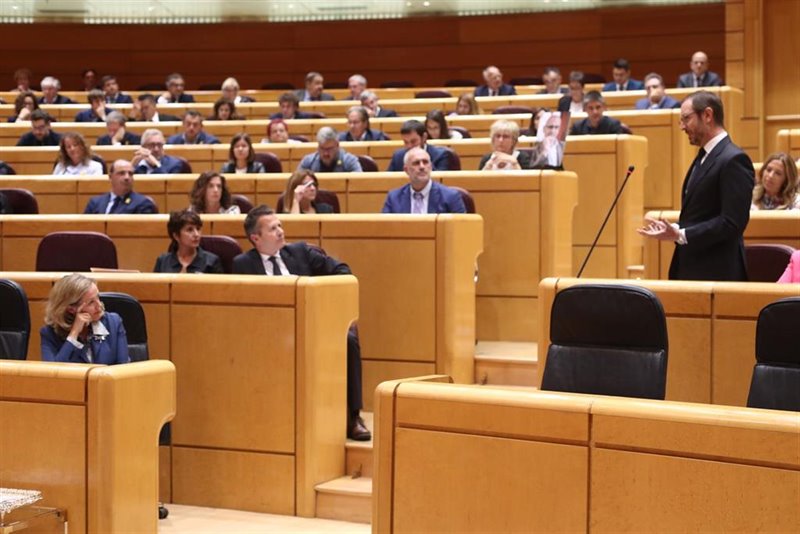 ep el portavoz del pp en el senado javier maroto en una intervencion ante el pleno