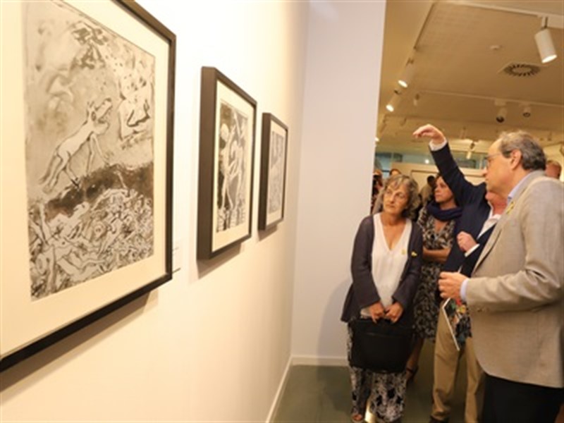 El presidente de la Generalitat, Quim Torra, en la inauguración de la exposición 'Llavors' | GENERALITAT ep el presidente de la generalitat quim torra en la inauguracion de la exposicion llavors