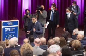 ep el presidente del gobierno pedro sanchez i y el primer ministro de paises bajos mark rutte d a su
