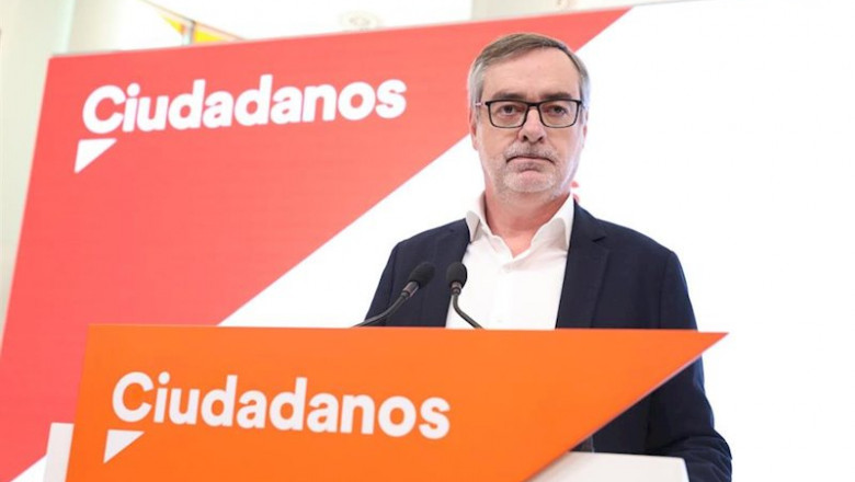 ep el secretario general de ciudadanos jose manuel villegas durante la rueda de prensa ofrecida tras