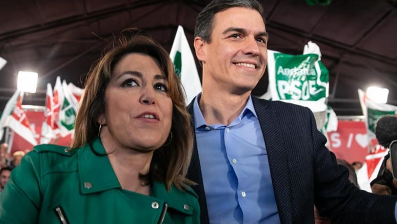 ep el secretario general del psoe y presidente del gobierno pedro sanchez d y la secretaria general