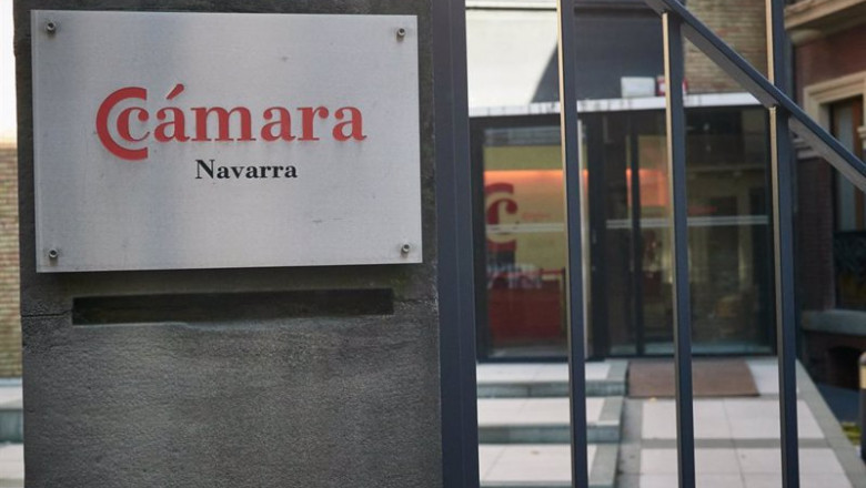 ep entrada a la camara de comercio de navarra durante el dia 54 del estado de alarma en pamplona ep entrada a la camara de comercio de navarra durante el dia 54 del estado de alarma en pamplona