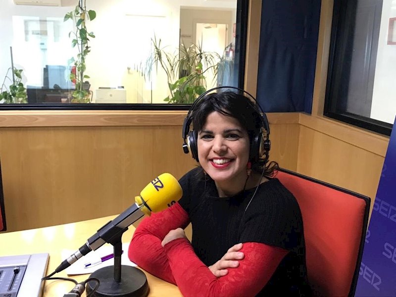 ep la coordinadora general de podemos andalucia teresa rodriguez durante la entrevista