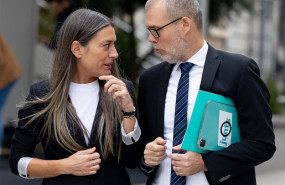 ep la portavoz de junts en el congreso miriam nogueras y el diputado de junts josep maria cruset a ep la portavoz de junts en el congreso miriam nogueras y el diputado de junts josep maria cruset a