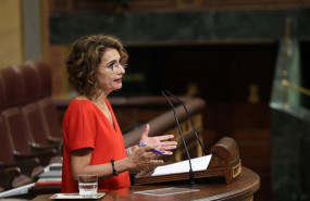 ep la vicepresidenta primera y ministra de hacienda maria jesus montero interviene en una sesion