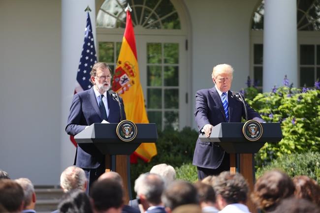 Mariano Rajoy y Donald Trump en rueda de prensa en la Casa Blanca | TWITTER MARIANO RAJOY ep mariano rajoydonald trumpruedaprensala casa blanca