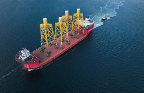 ep navantia y windar renovables entregan cuatro jackets para el parque eolico marino dieppe le