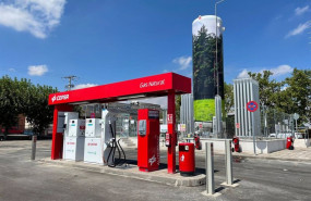 ep nueva estacion de gas natural vehicular gnv de cepsa y redecxis en getafe madrid