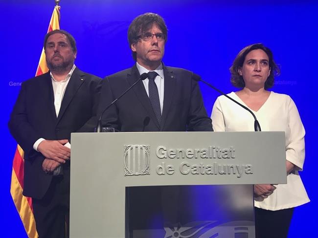 Oriol Junqueras, Carles Puigdemont y Ada Colau | EUROPA PRESS ep oriol junqueras carles puigdemontada colau