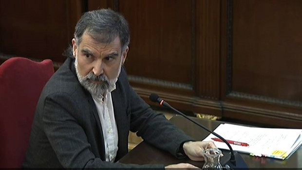 ep presidente de mnium cultural jordi cuixart duranteinterrogatorio enseptima jornadajuicioporcestribunal supremo