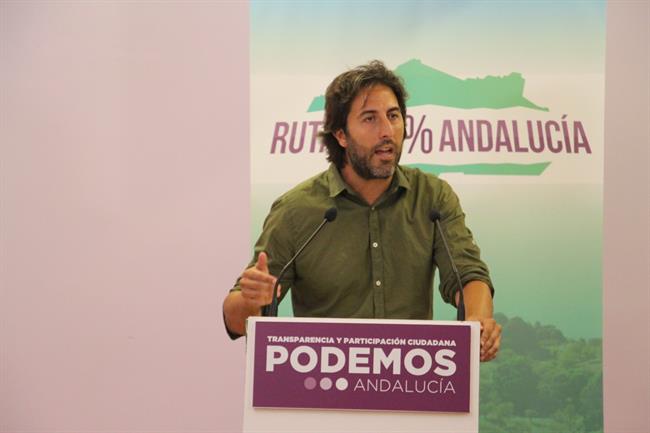 El secretario político de Podemos Andalucía, Jesús Rodríguez, en rueda de prensa | EUROPA PRESS/PODEMOS/ARCHIVO ep secretario politicopodemos andalucia jesus rodriguez en ruedaprensa