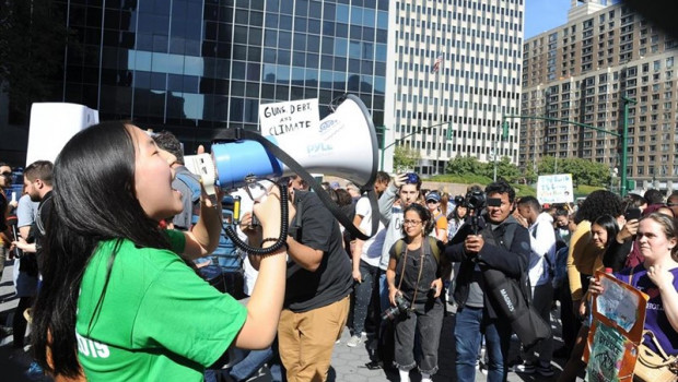 ep september 20 2019 - new york new york usa we will make them hear us said the face of climate