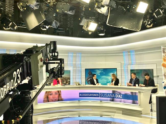 Susana Díaz durante la entrevista | JUNTA DE ANDALUCÍA ep susana diaz duranteentrevista