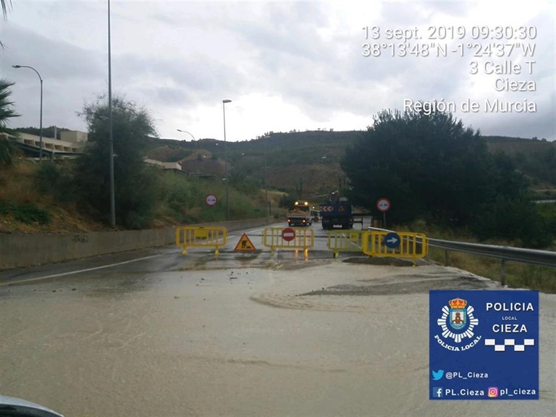ep temporal calles cortadas cieza crecida rio segura