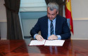 ep archivo - el presidente y consejero delegado de aena maurici lucena durante la firma de un