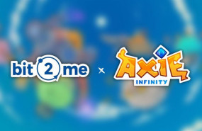 ep archivo   logos de bit2me y axie infinity