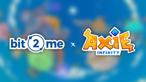 ep archivo   logos de bit2me y axie infinity