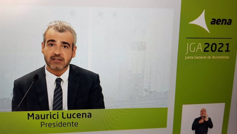 ep archivo maurici lucena presidente de aena en la junta general de accionistas 2021 ep archivo maurici lucena presidente de aena en la junta general de accionistas 2021