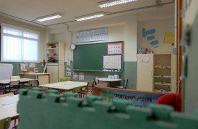 ep aula vacia en un colegio de la comunidad de madrid