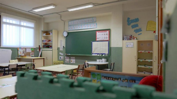 ep aula vacia en un colegio de la comunidad de madrid