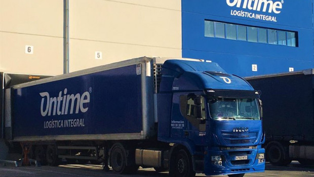 ep camion de ontime en una de sus instalaciones