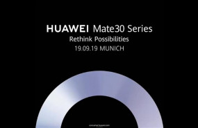 ep cartel del evento de presentacion huawei mate 30