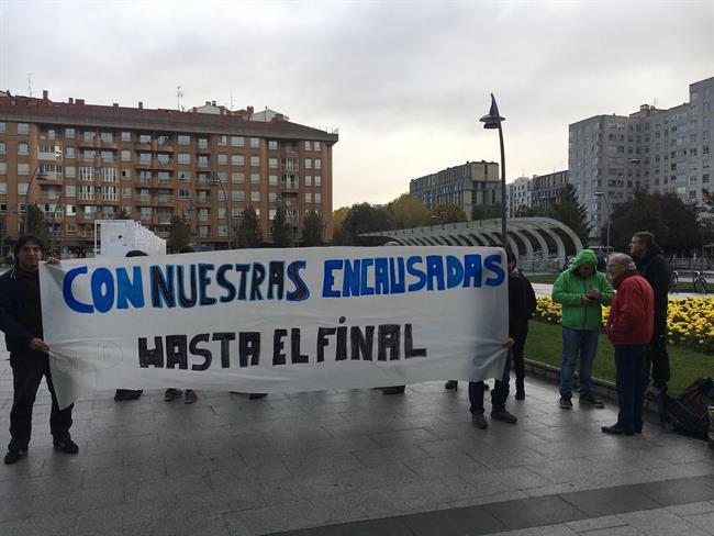 Concentración de los integrantes de la Asamblea de Gamonal | EUROPA PRESS ep concentracionlos integrantesla asambleagamonal