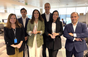 ep el equipo de banco sabadell con los diferentes premios