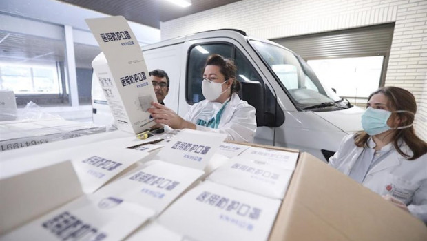 ep el hospital reina sofia de tudela recibe 51000 unidades de proteccion sanitaria donadas por la