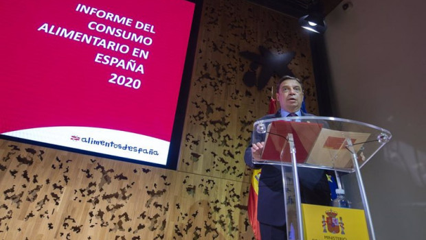 ep el ministro de agricultura alimentacion y pesca luis planas durante la presentacion del informe
