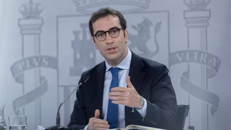 ep el ministro de economia comercio y empresa carlos cuerpo durante la rueda de prensa posterior al ep el ministro de economia comercio y empresa carlos cuerpo durante la rueda de prensa posterior al