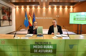 ep el ministro luis planas junto al consejero de medio rural del principado de asturias marcelino