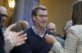 ep el presidente de la xunta y del ppdeg alberto nunez feijoo en un acto de partido