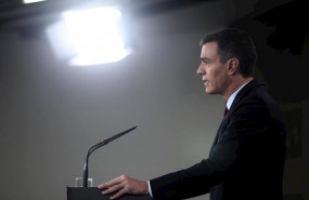ep el presidente del gobierno en funciones pedro sanchez realiza una declaracion institucional en
