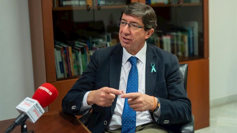 ep el vicepresidente de la junta y portavoz de ciudadanos cs juan marin durante la entrevista a