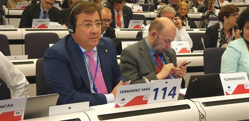 ep fernandez vara en el pleno del comite de las regiones