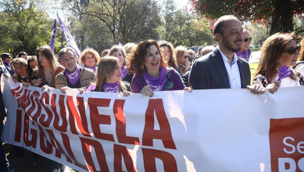 ep la ministra de hacienda maria jesus montero en el acto del 8m en sevilla