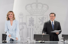 ep la ministra portavoz pilar alegria y el ministro de asuntos exteriores union europea y