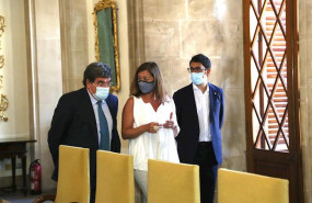 ep la presidenta del govern francina armengol centro junto al ministro de inclusion seguridad social
