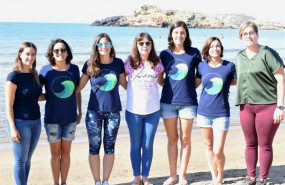 ep las 4 jovenes nadaran manana de puerto de mazarron a cabo cope para concienciar sobre la basura