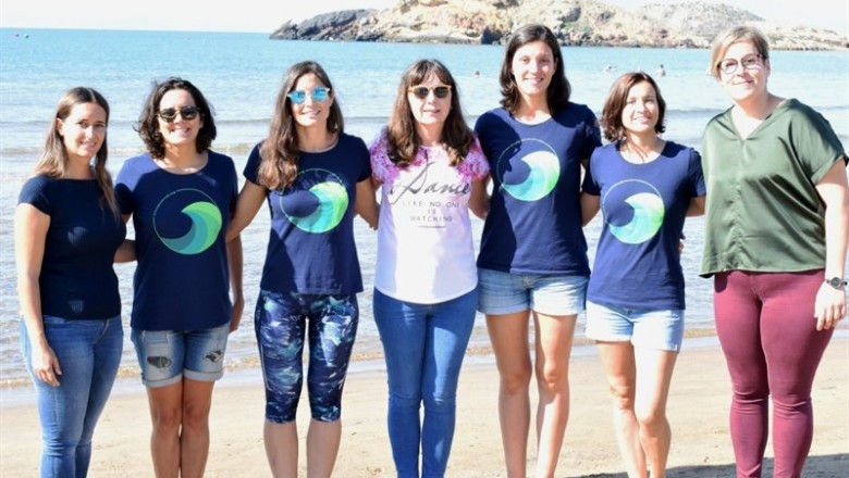 ep las 4 jovenes nadaran manana de puerto de mazarron a cabo cope para concienciar sobre la basura