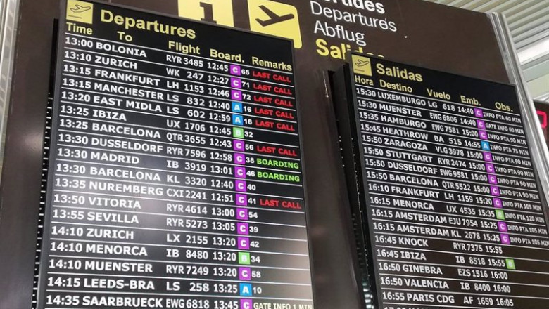 ep pantallas con informacion sobre vuelos en el aeropuerto de palma este julio ep pantallas con informacion sobre vuelos en el aeropuerto de palma este julio