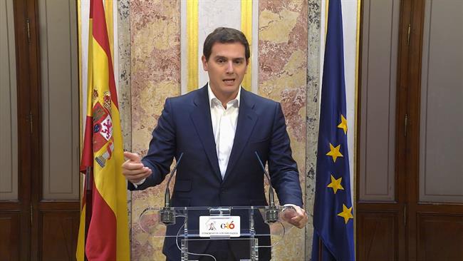 Rivera en ruda de prensa en el Congreso de los Diputados | EUROPA PRESS ep riverarudaprensacongresolos diputados