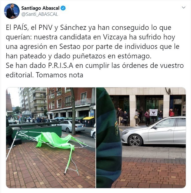 ep tweet del presidente de vox santiago abascal