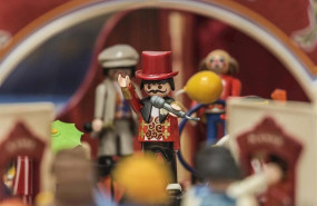 ep uno de los clicks de playmobil que conforma la exposicion