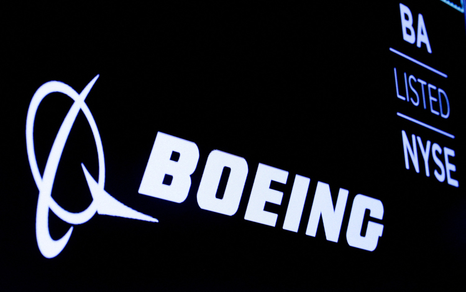 le logo boeing a la bourse de new york 